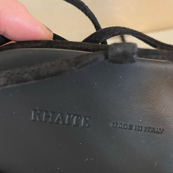 KHAITE Black Strappy Sandals - Picture 7 of 13